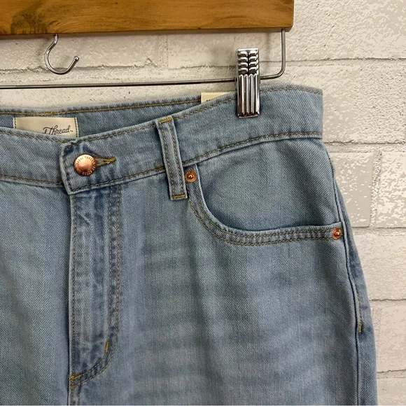 UNIVERSAL THREAD GOODS CO. Light Blue Distressed Boyfriend Jean - Picture 4 of 9